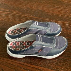 KEDS Sport Savvy Mule Toning Style Women 6.5 Low Back Slip On Shoes Navy Blue